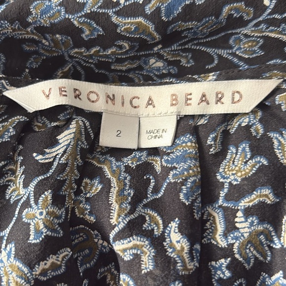VERONICA BEARD Rosalia Silk Floral Dress in Black Multi Size 2 — IRRESISTIBLE!!! - Picture 10 of 12